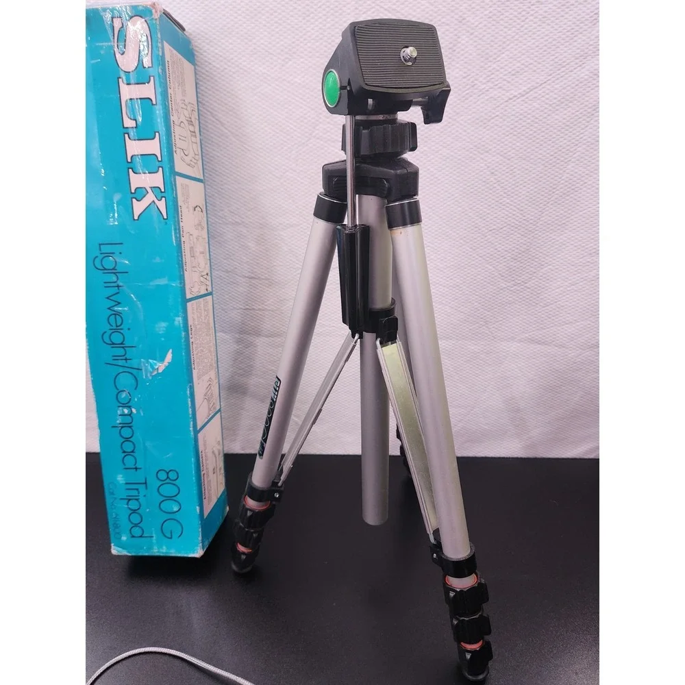 Vintage SLIK 800G Folding Lightweight Aluminum‎ Camera Tripod Stand